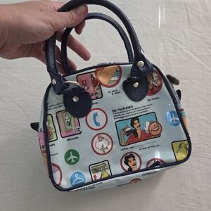 Trans Version Travel Graphic Print Handbag Makeup Bag